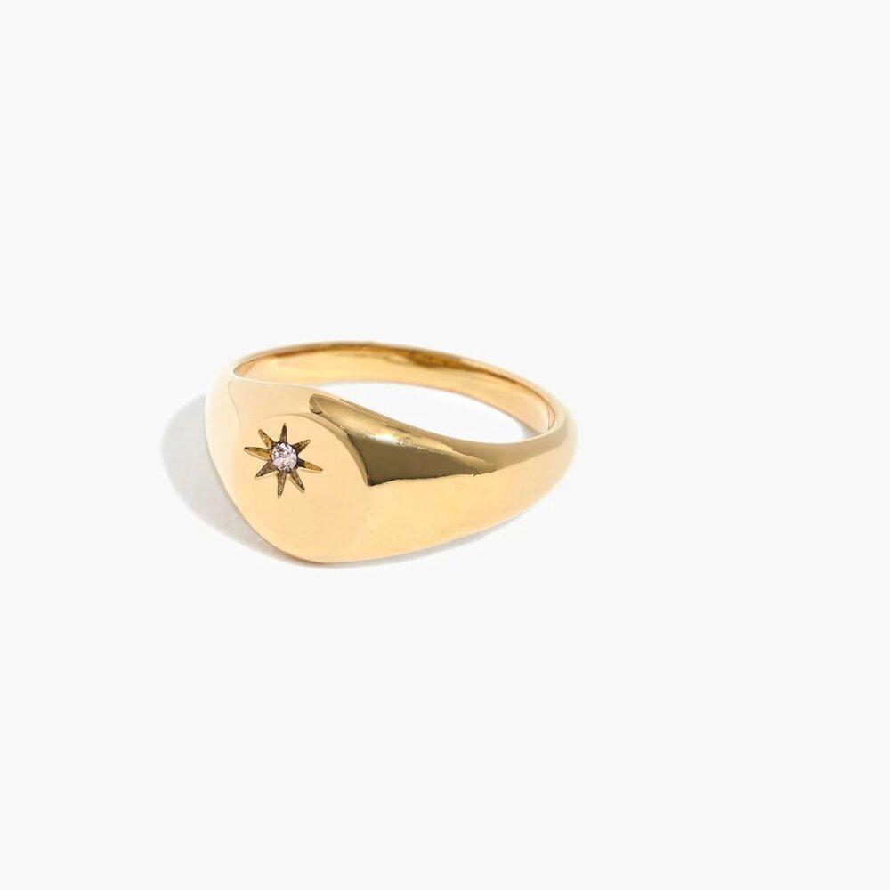Madewell Spark Signet Ring Size 7